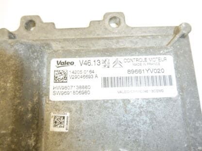 Regeleenheid Valeo V46.13 Citroën Peugeot 9807138880 9691806980 9691682380