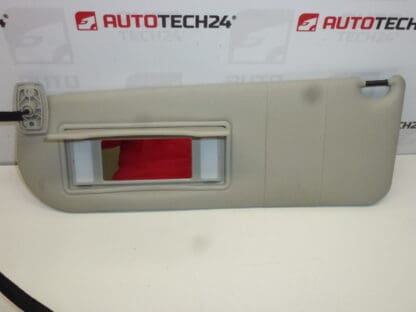 Zonneklep Citroën C8 Peugeot 807, verlichting - links 8143GN