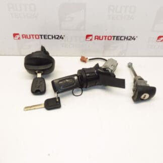 Slotenset plus twee sleutels Peugeot 207 4162KF 4162NW